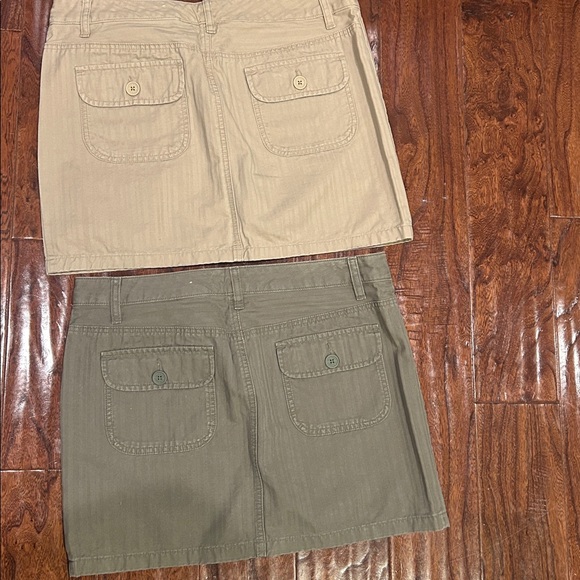 Old Navy woman's size 10 Tan/Olive Cargo chic mini Skirts Y2K sporty/neutral - Picture 8 of 8
